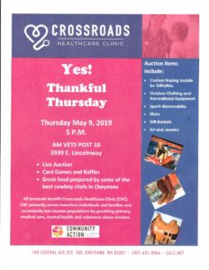 CrossRoads Thankful Thursday poster